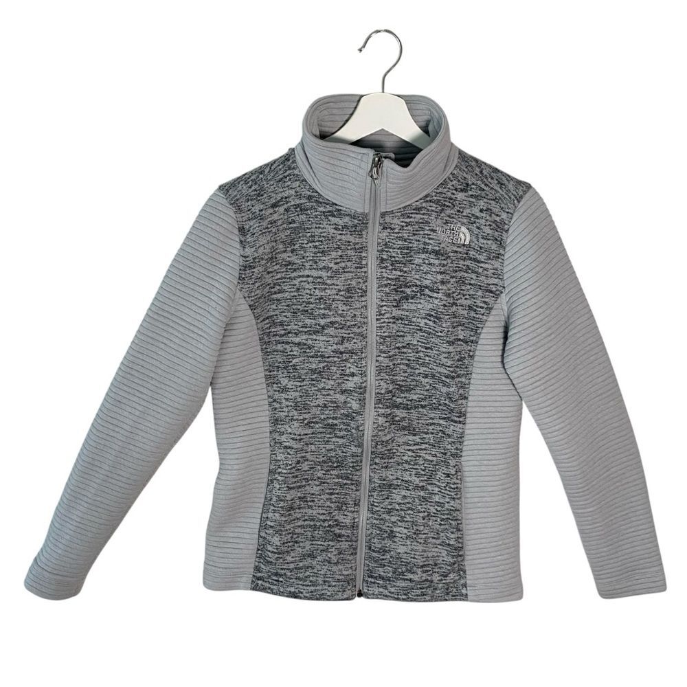 The North Face Fleece Jacket Women Size M Gray Outdoor Gorpcore